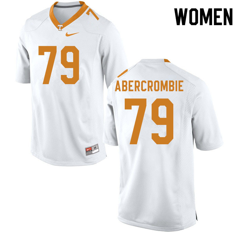 Women #79 Jarious Abercrombie Tennessee Volunteers College Football Jerseys Sale-White - Click Image to Close